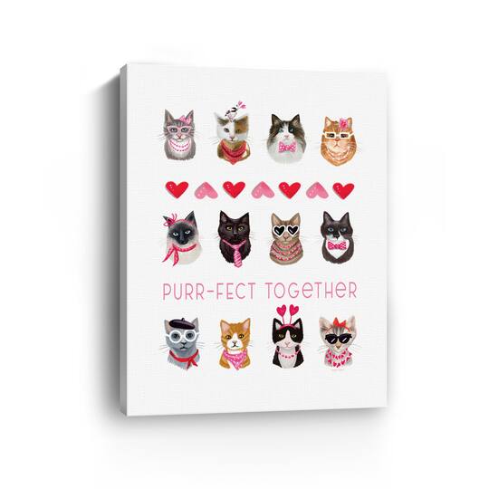 Purr-fect Together Canvas Giclée Art
